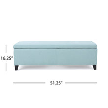 Load image into Gallery viewer, Contemporary Storage Ottoman Bench With Polyester Upholstery
