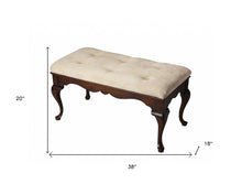Load image into Gallery viewer, Classic Cherry Brown Finish Bench
