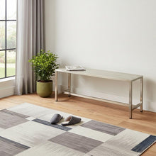 Load image into Gallery viewer, 44" Silver Iron Bench
