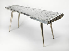 Load image into Gallery viewer, 68" Silver Metal Writing Desk

