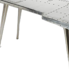 Load image into Gallery viewer, 68" Silver Metal Writing Desk
