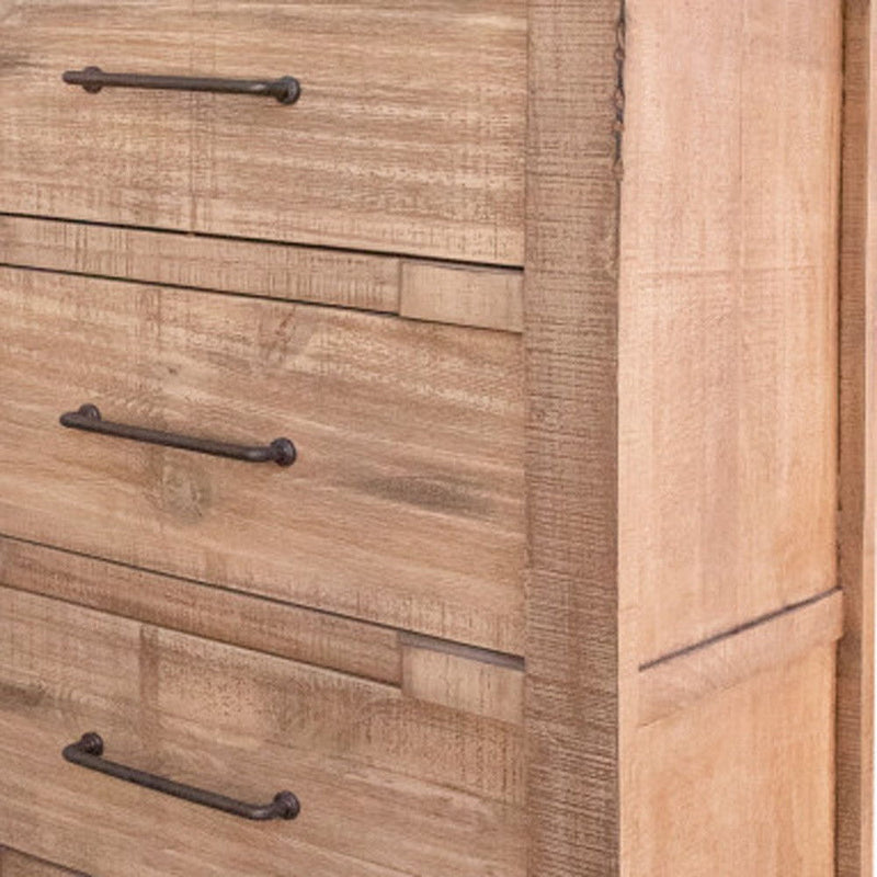 Solid Wood 4 Drawer Chest - Natural