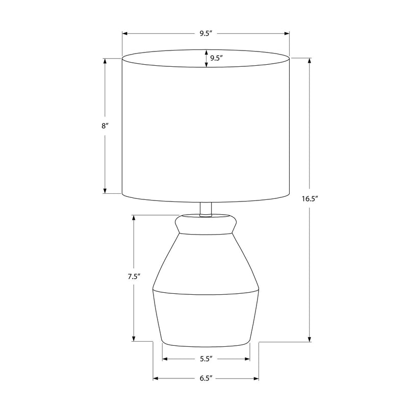 Lighting, Table Lamp Modern - Cream