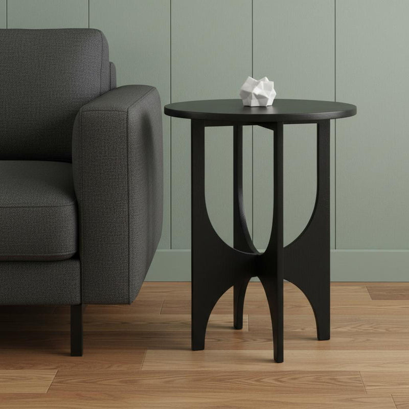 Iron Metal Tray Table (605389) - Black