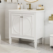 Load image into Gallery viewer, Bathroom Vanity With Sink With 2 Doors And Adjustable Shelf
