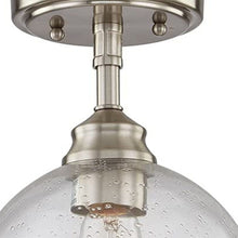 Load image into Gallery viewer, Shaded Metal Dimmable Flush Chandelier With Shades - Nickel
