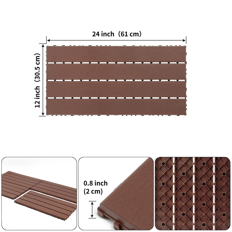 Interlocking Deck Tiles For Outdoor Patio