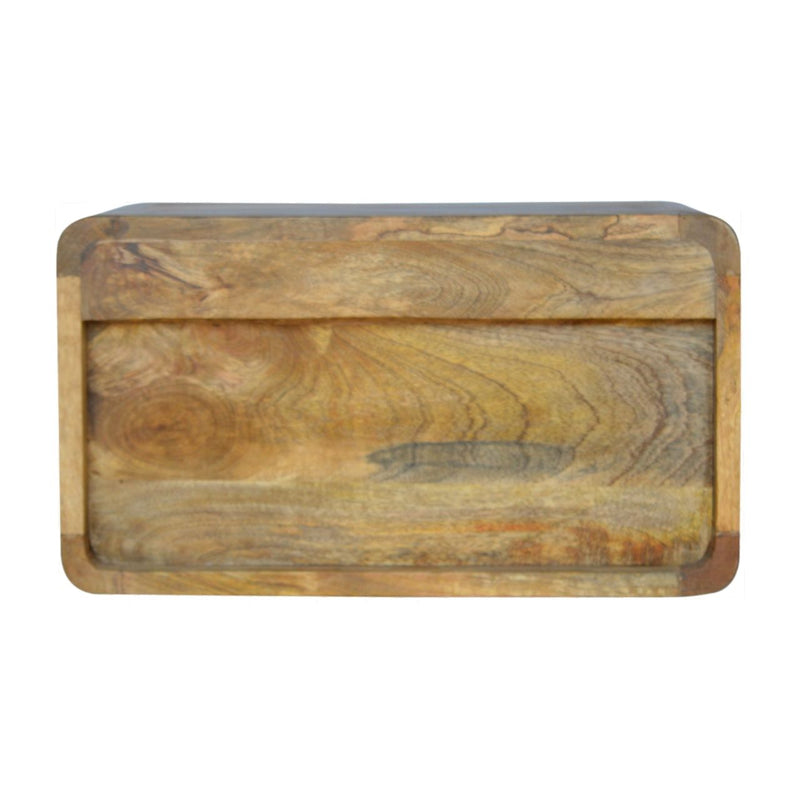 18" Solid Wood One Drawer Floating Nightstand - Natural