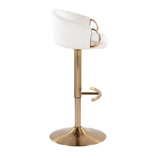 Load image into Gallery viewer, Claire - Contemporary / Glam Adjustable Bar Stool (Set of 2)
