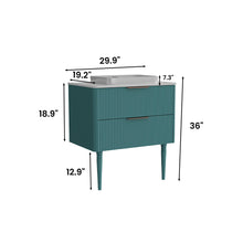 Load image into Gallery viewer, Elena - Modern Bathroom Vanity With Sink With Ample Storage, 2 Soft Close Drawers
