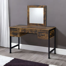 Load image into Gallery viewer, Finish Dresser Mirror - Rustic Oak &amp; Black
