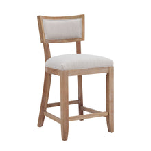 Load image into Gallery viewer, Upholstered Counter Height Bar Stools With Comfy Back (Set of 2)
