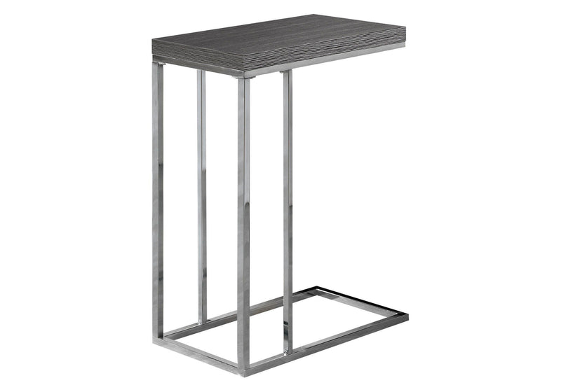 18.25" x 10.25" x 25.25" Particle Board Metal Accent Table - Gray