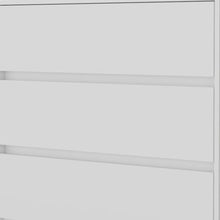 Load image into Gallery viewer, Manufactured Wood Three Drawer No Handles Dresser - White
