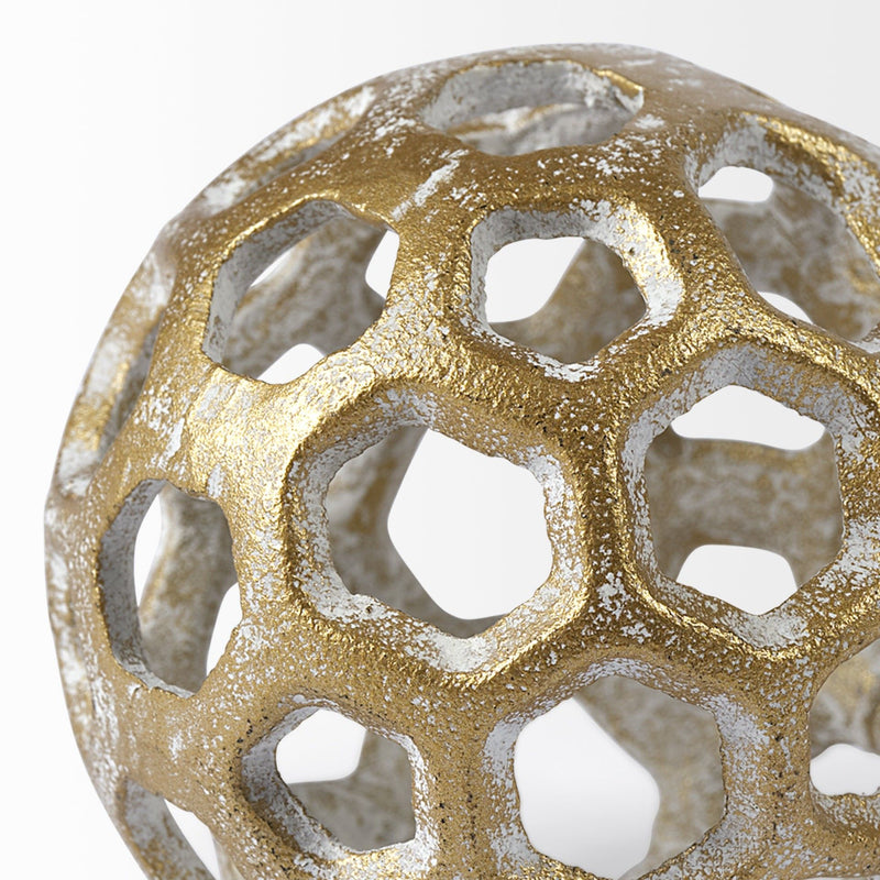Decorative Orb Tabletop Sculpture (392562) - Gold