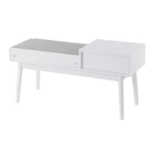 Load image into Gallery viewer, Telephone Contemporary Bench With Pull Out Drawer
