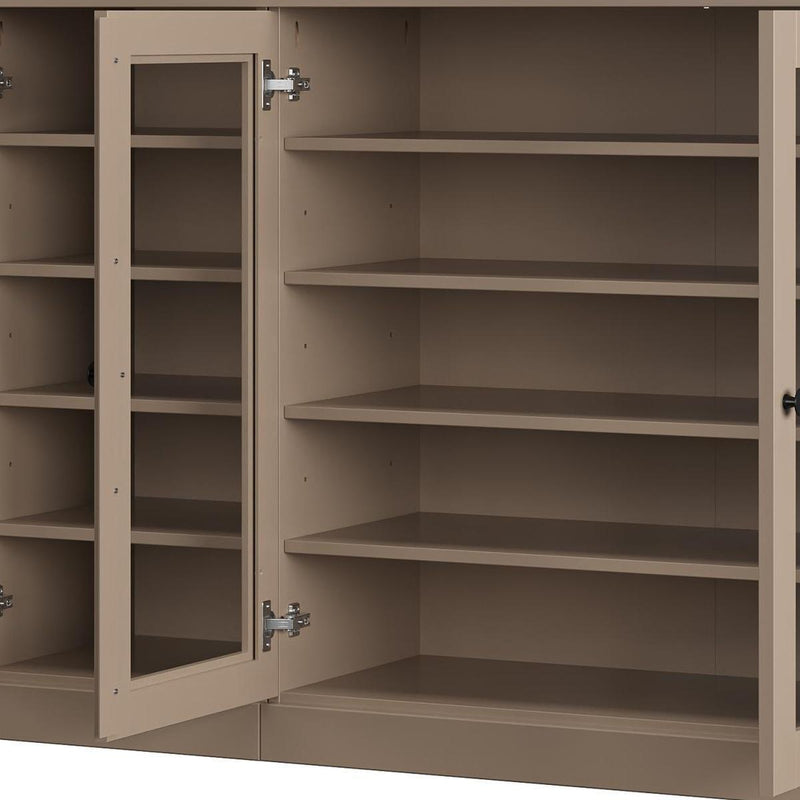 Solid Woodshoe Storage Cabinet (756026) - Beige