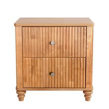 Load image into Gallery viewer, Modern Fluted Nightstand With 3 Drawers
