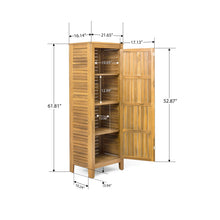 Load image into Gallery viewer, Whitney - Acacia Wood Cabinet For Indoor And Outdoor Storage - Teak
