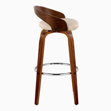 Load image into Gallery viewer, Grotto - Contemporary Fixed Height Barstool With Swivel With Round Footrest (Set of 2)
