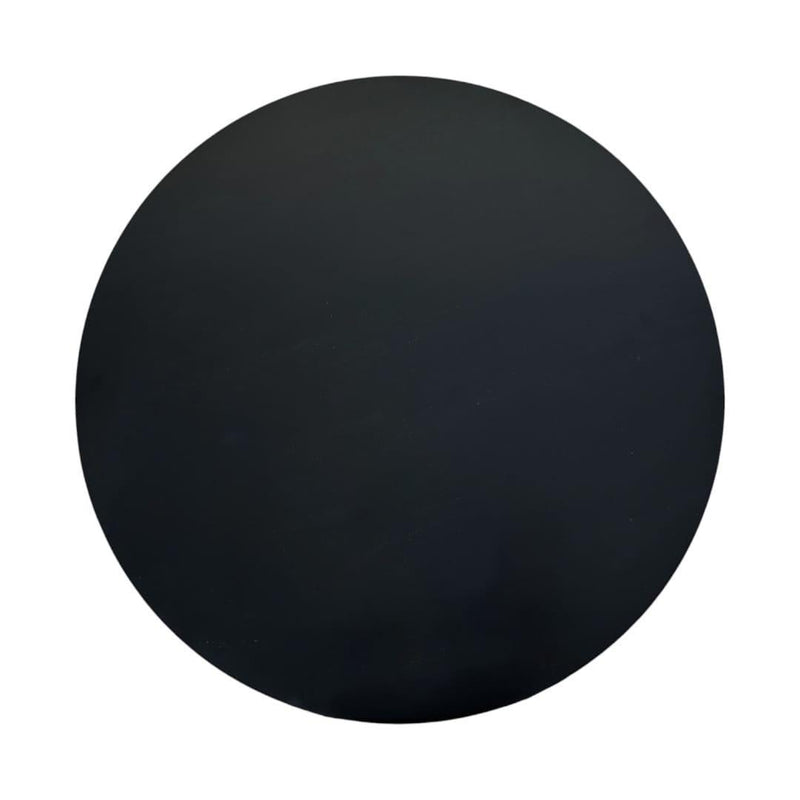 Round Drum Coffee Table (745564) - Black / Brass