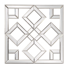 Load image into Gallery viewer, Interlocking Mirrored Squares With Lattice Design - Pearl Silver
