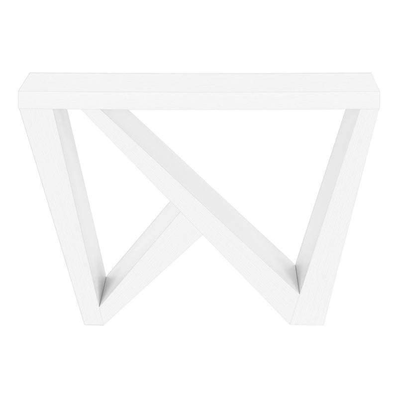 32" Wood Abstract End Table - White