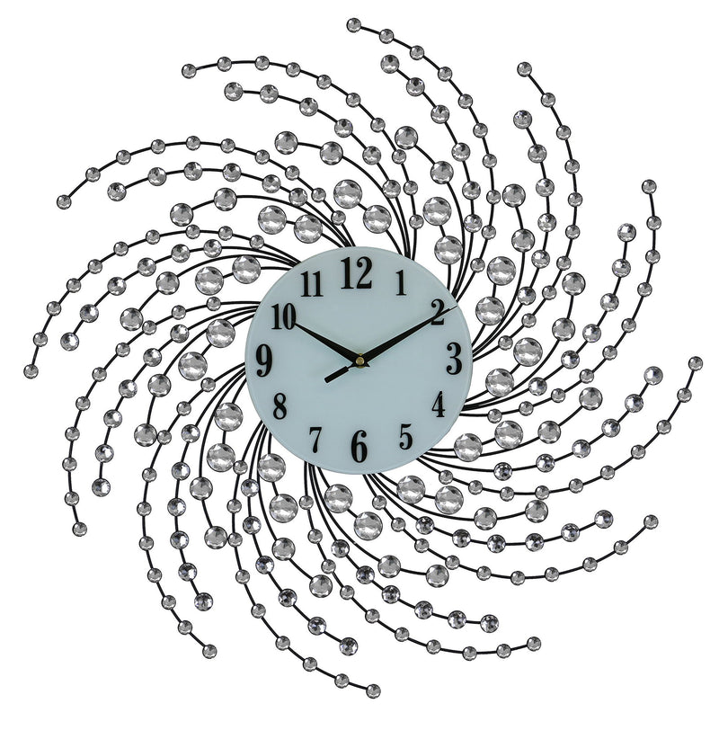 Silent Analog Novelty Wall Clock (626549) - Silver / White