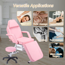 Load image into Gallery viewer, 72.8" Massage Salon Tattoo Chair With Two Trays Esthetician Bed With Hydraulic Stool, Multi-Purpose 3-Section Facial Bed Table, Adjustable Beauty Barber Spa Beauty Equipment

