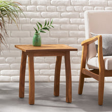 Load image into Gallery viewer, Kinesis - Outdoor Side Table With Slatted Top And Wood Frame

