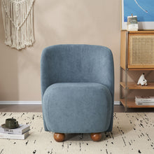 Load image into Gallery viewer, Modern Low Back Accent Upholstered Armless Living Room Chairs, Round Feet
