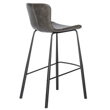 Load image into Gallery viewer, Steel Low Back Bar Height Bar Chairs (Set of 2) - Gray / Black

