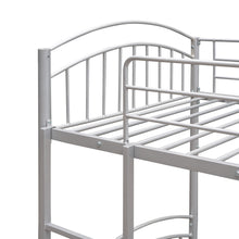 Load image into Gallery viewer, Twin Over Twin Metal Bunk Bed,Divided into Two Beds(Silver){OLD SKU:MF280424AAN}
