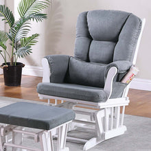 Load image into Gallery viewer, Upholstered Glider Chair With Ottoman
