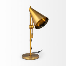 Load image into Gallery viewer, 26" Gold Lamp Base LED With Gold Shade
