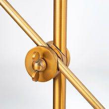 Load image into Gallery viewer, 26" Gold Lamp Base LED With Gold Shade
