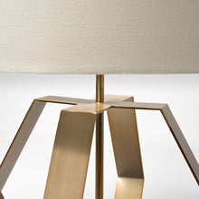 Load image into Gallery viewer, Gold Geometric Design Table Lamp
