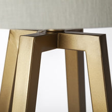 Load image into Gallery viewer, Metallic Gold Tone Geometric Table Lamp
