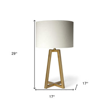 Load image into Gallery viewer, Metallic Gold Tone Geometric Table Lamp
