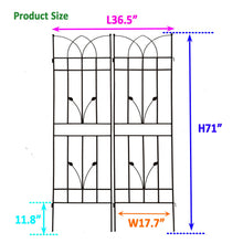 Load image into Gallery viewer, Metal Garden Trellis Rustproof For Climbing Plants Outdoor Flower Support
