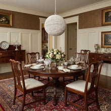 Load image into Gallery viewer, Whitewash Beaded Ball Hanging Pendent Light
