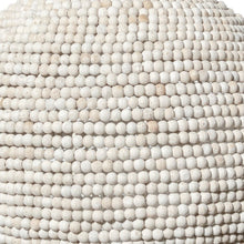 Load image into Gallery viewer, Whitewash Beaded Ball Hanging Pendent Light
