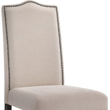 Load image into Gallery viewer, Upholstered Linen Dining Room Parsons Chair - Cream
