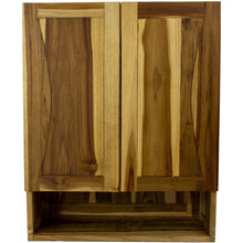 Load image into Gallery viewer, Solid Wood Wall Mounted Accent Cabinet - Brown
