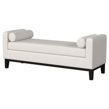 Load image into Gallery viewer, Thomas - Raised Arm Accent Bench - Ivory
