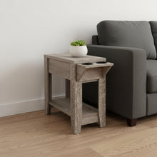 Load image into Gallery viewer, Wood End Table With Shelf - Taupe
