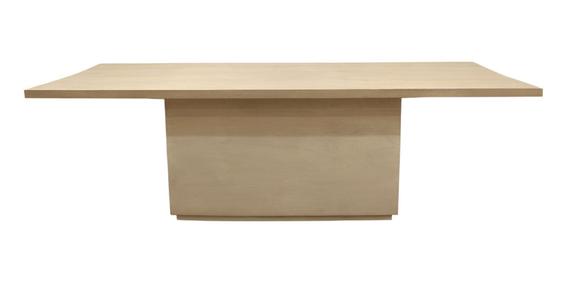 72" Solid Wood Pedestal Base Dining Table - Natural / Brown