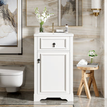 Load image into Gallery viewer, Elegant Bathroom Vanity With Ceramic Sink, Soft Close Door, Adjustable Shelf
