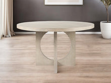 Load image into Gallery viewer, 54" Natural Rounded Pedestal Base Dining Table
