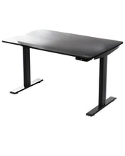 Load image into Gallery viewer, 48" Adjustable Black Stainless Steel Standing Desk
